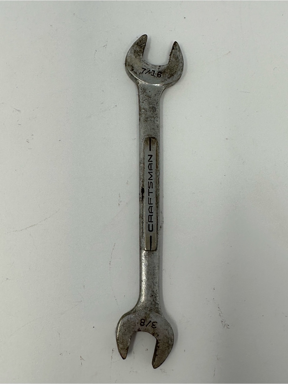 Vintage Craftsman V-Series‎ Double Open End Wrench 3/8" x 7/16" USA! A1